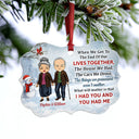 Couple I Wish I Could Turn Back The Clock - Christmas Gift For Couple - Personalized Custom Aluminum Ornament