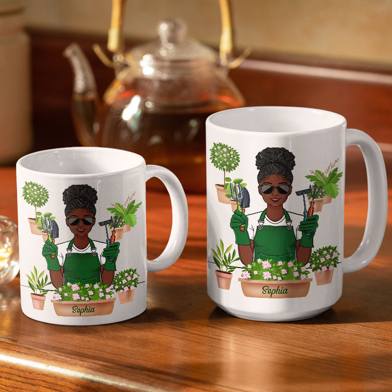 It's Not Hoarding If It's Plants Gardening - Personalized Custom White Edge-to-Edge Mug