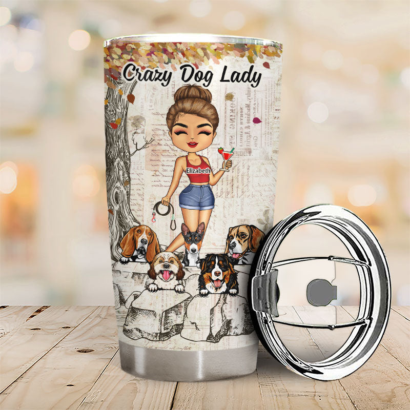 Just A Girl Who Loves Dogs - Gift For Dog Lovers - Personalized Custom Tumbler