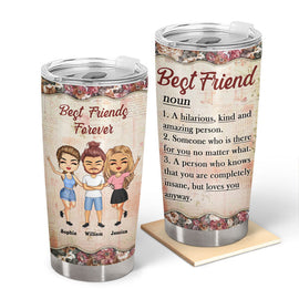 Best Friend Definition - Bestie BFF Gift - Personalized Custom Tumbler