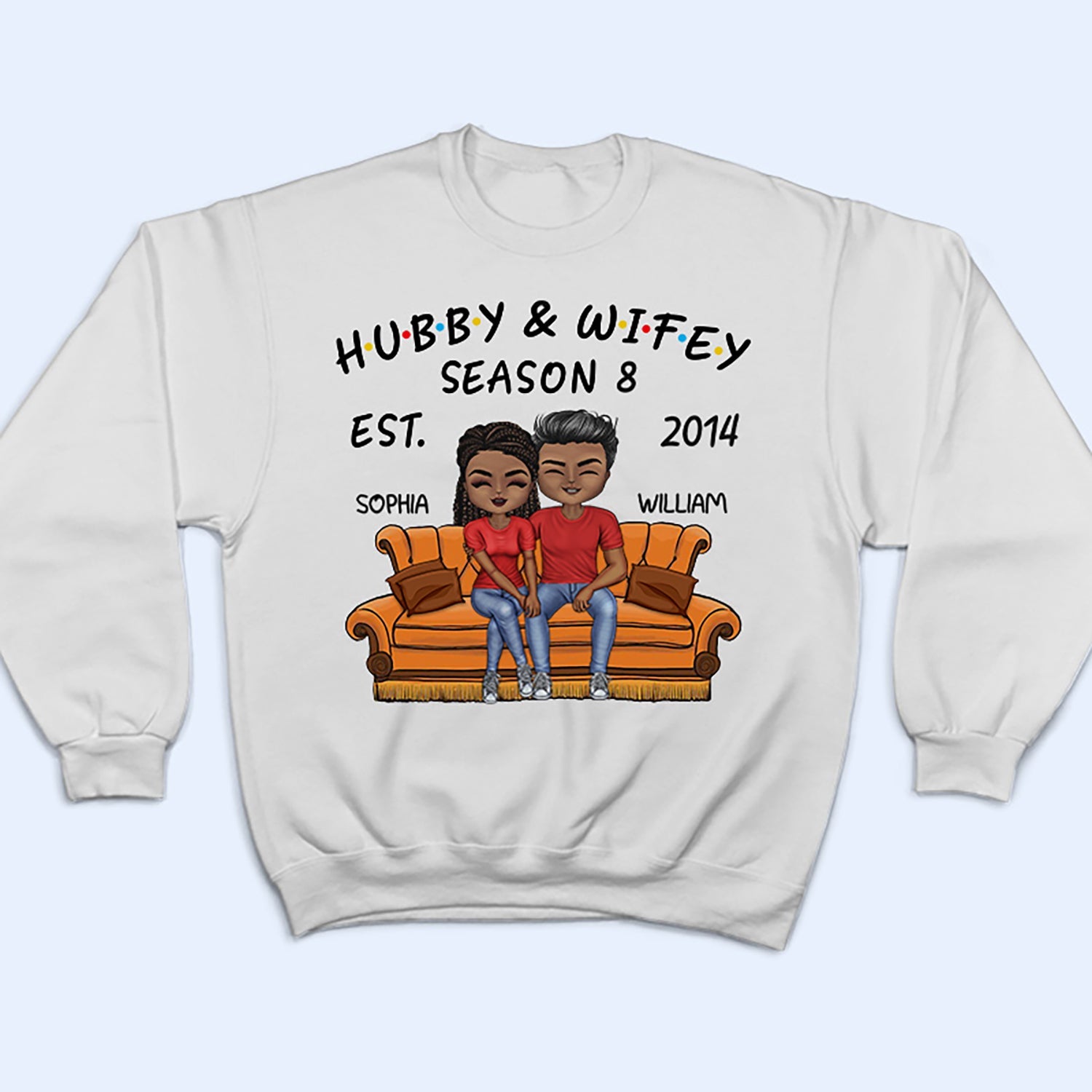 Hubby And Wifey Seasons - Birthday, Anniversary Gift For Spouse, Lover, Husband, Wife, Boyfriend, Girlfriend, Couple - Personalized Custom T Shirt