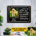 Custom Photo Dog Cat Those We Love Don't Go Away Photo Gift Pet Memorial Gift Custom Classic Metal Signs, Yard Sign, Pet Loss Gifts, Pet Sympathy, Dog Loss, Cat Loss