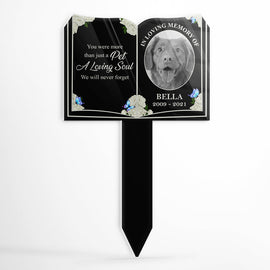 Custom Photo More Than Just A Pet - Dog Memorial Gift - Personalized Custom Book Acrylic Plaque Stake