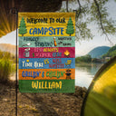 Personalized Camping Proudly Serving Custom Flag, Camping Gift