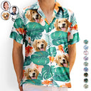 Custom Photo Funny Family Pet Face - Gift For Men, Dog And Cat Lovers - Personalized Custom Hawaiian Shirt