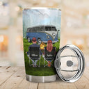 Let's Sit By The Campfire - Gift For Camping Lovers - Personalized Custom Tumbler