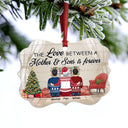 Linked Forever - Gift For Mother And Son - Personalized Custom Aluminum Ornament