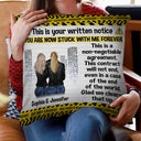 Written Notice - Gift For Couples - Personalized Custom Pillow