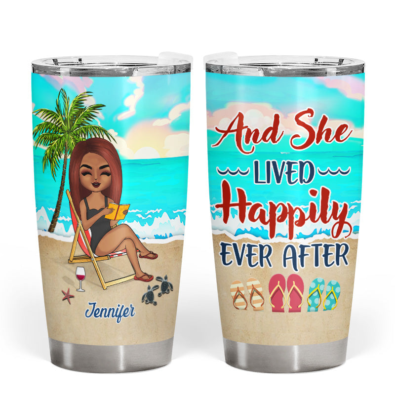 Some Girls Are Just Born With The Beach - Gift For Beach Lovers - Personalized Custom Tumbler