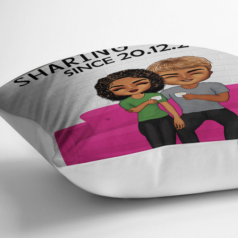 Sharing The Sofa - Gift For Couples - Personalized Custom Pillow