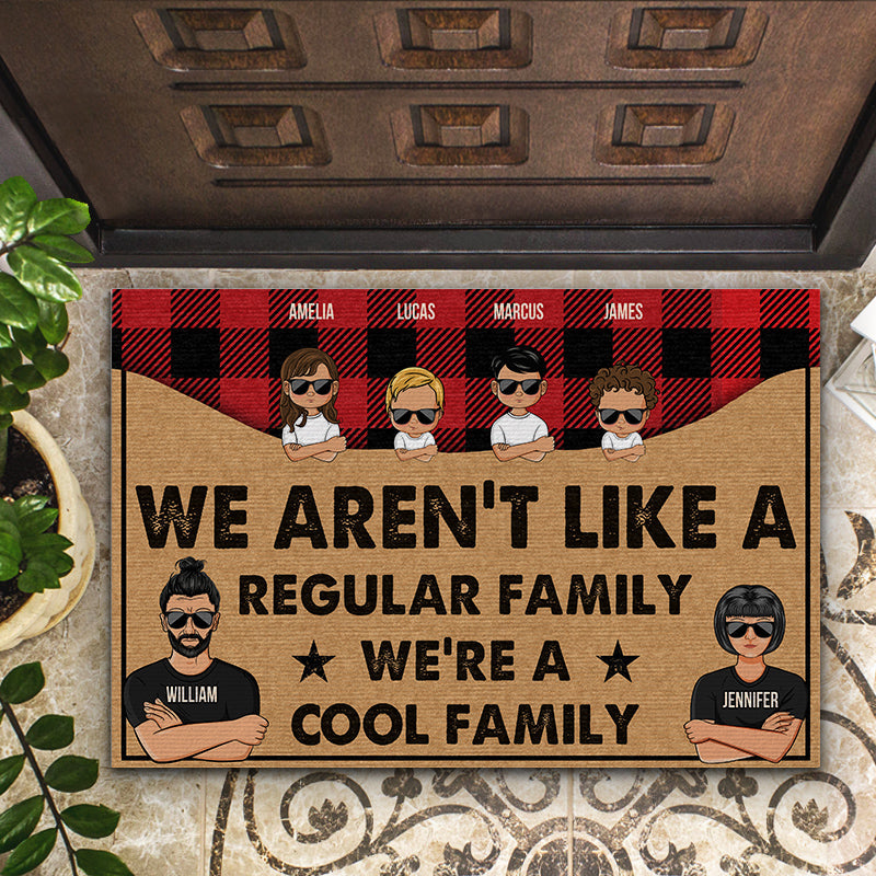 We're A Cool Family - Gift For Family - Personalized Custom Doormat