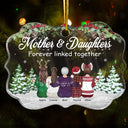 Mother Daughter Forever Linked - Christmas Gift For Mother - Personalized Custom Medallion Acrylic Ornament