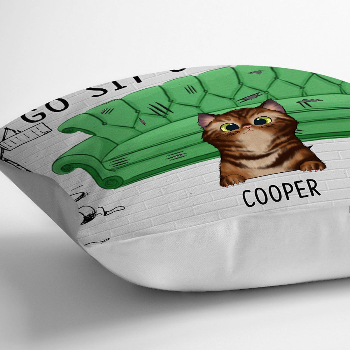 This Is Our Couch Sit Over There - Gift For Dog & Cat Lovers - Personalized Custom Pillow