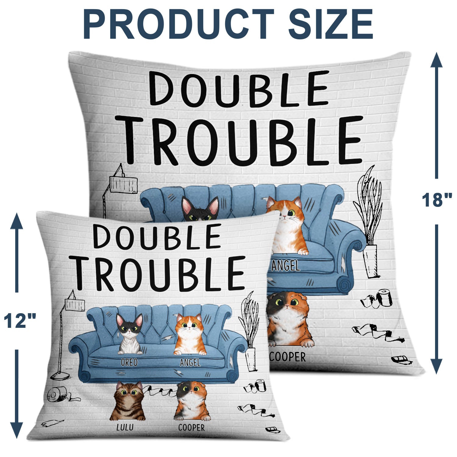 This Is Our Couch Sit Over There - Gift For Dog & Cat Lovers - Personalized Custom Pillow