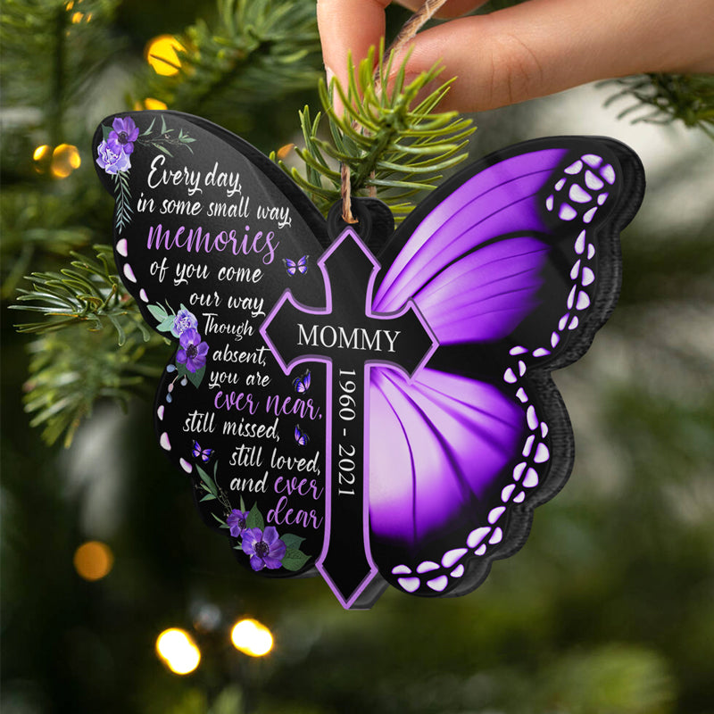 Still Missed Still Loved - Memorial Gift - Personalized Custom Butterfly Acrylic Ornament