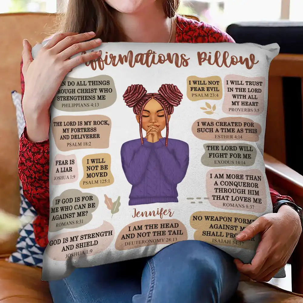 Christian My Affirmation - Personalized Pillow