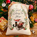 Custom Photo Special Delivery For Christmas Alphabet Kid - Personalized Favor Bag