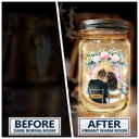 Gift For Couples - God Blessed The Broken Road Married Couples - Personalized Mason Jar Light