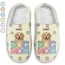 Dog Mom, Cat Mom - Dog Mom Cat Mom - Personalized Fluffy Slippers