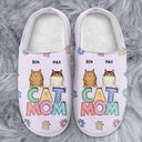 Dog Mom, Cat Mom - Dog Mom Cat Mom - Personalized Fluffy Slippers