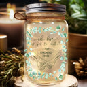 Gift For Couples,Gift For Husband,Gift For Wife,Gift For Boyfriend,Gift For Girlfriend - Newly Engaged Couple Holding Hands The Best Is Yet To Come - Personalized Mason Jar Light