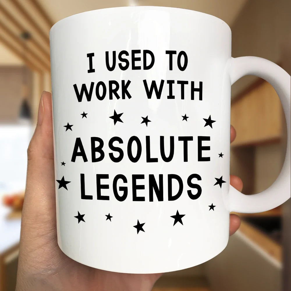 Christmas,Custom Photo,Gifts For Colleagues,Happy - Custom Photo I Used To Work With Absolute Legends - Personalized Mug