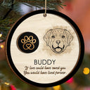 Christmas,Sad,Memorial,Pet Lovers - If Love Could Have Saved You - Personalized 2-Layered Wooden Ornament