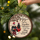 Gift For Couples, Gift For Husband, Gift For Wife, Gift For Boyfriend, Gift For Girlfriend - Christmas Couple And So Together They Built A Life - Personalized 2-Layered Wooden Ornament