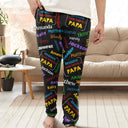 Gift For Grandpa - Reasons I Love Being Papa - Personalized Pajamas Pants