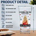 Gift For Couples,Gift For Husband,Gift For Boyfriend,Funny - Couple Loving You Either Way Works - Personalized Beer Glass