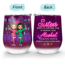 Besties Bonding Over Alcohol - Gift For BFF - Personalized Custom Wine Tumbler