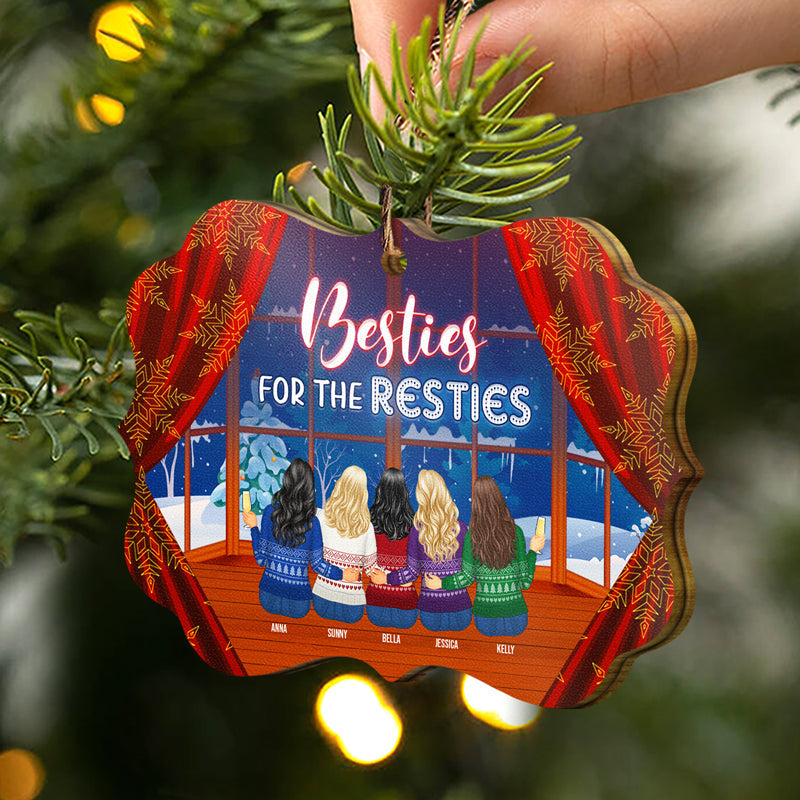 BFF Trouble When We're Together - Christmas Gift For Bestie - Personalized Wooden Ornament