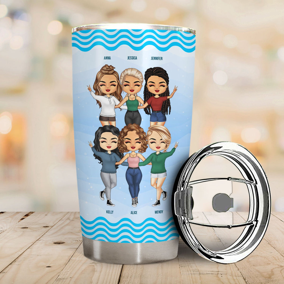 Come And Go Like The Wave - Gift For Besties, BFF - Personalized Custom Tumbler