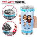 Come And Go Like The Wave - Gift For Besties, BFF - Personalized Custom Tumbler