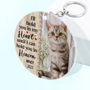 Custom Photo Forever In My Heart - Memorial Gift For Dog & Cat Lovers - Personalized Custom Circle Acrylic Keychain