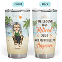 What Day Is Today Who Cares Summer Vibe, Beach - Retirement Gift - Personalized Custom Tumbler