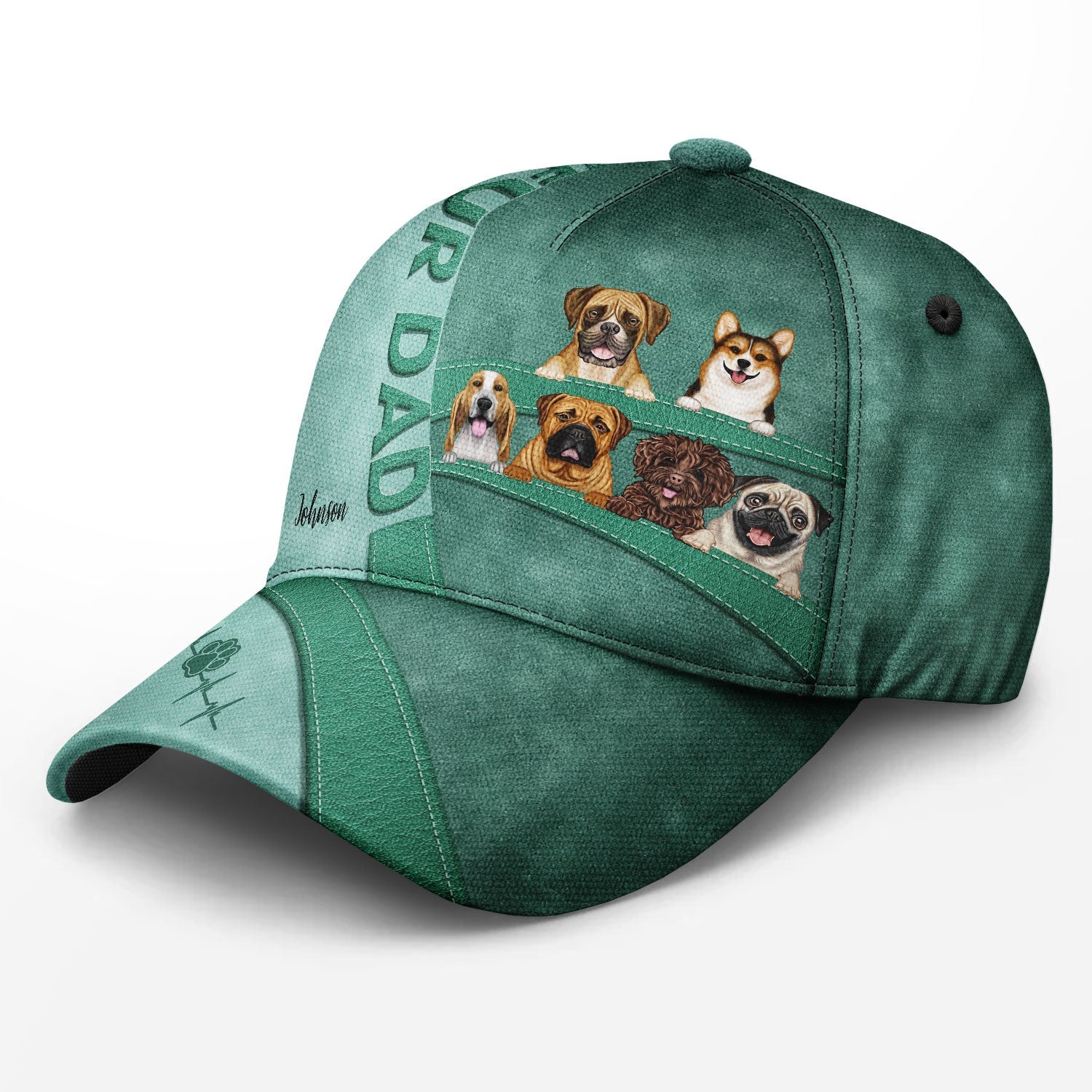 Dog Dad Dog Mom Love Dogs - Gift For Dog Lovers - Personalized Classic Cap