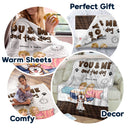 You And Me And The Fur Babies - Gift For Dog Cat Lovers - Personalized Fleece Blanket