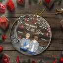 I'm Always With You - Sympathy Christmas Gift For Family - Personalized Circle Acrylic Ornament