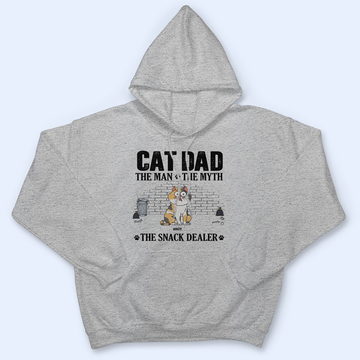 The Man The Myth The Snack Dealer - Gift For Cat Dad - Personalized T Shirt