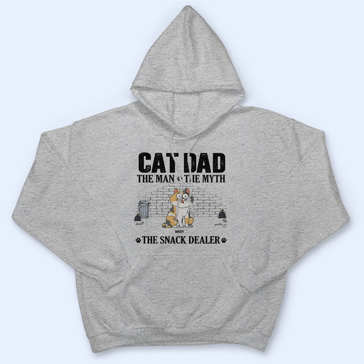 The Man The Myth The Snack Dealer - Gift For Cat Dad - Personalized T Shirt