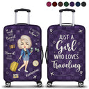 Travel Is My Therapy - Gift For Travellers, Travelling Lovers, Him, Her - Personalized Luggage Cover