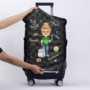 Travel Is My Therapy - Gift For Travellers, Travelling Lovers, Him, Her - Personalized Luggage Cover