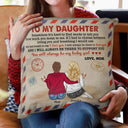 Mom To My Daughter - Gift For Daughter - Personalized Custom Pillow