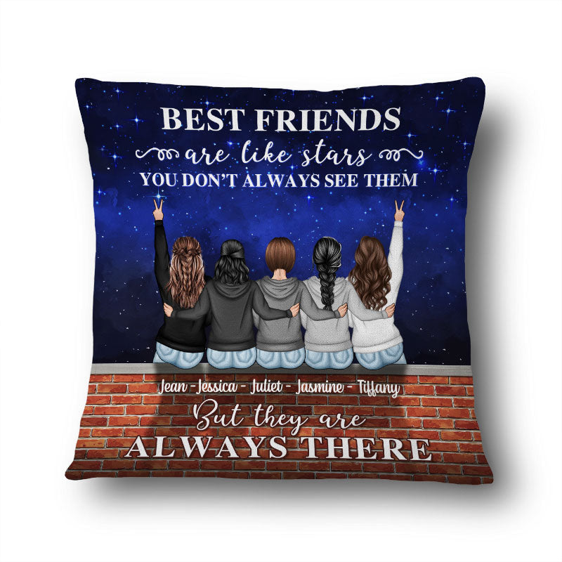 Like Stars - Gift For Besties, Best Friends, BFF - Personalized Custom Pillow