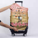 Catch Flights Not Feeling Traveling - Personalized Custom Luggage Cover