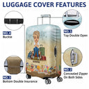 Must Travel Light - Gift For Travel Lover - Personalized Custom Luggage Cover