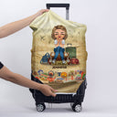 Must Travel Light - Gift For Travel Lover - Personalized Custom Luggage Cover