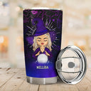 Moon Admiring Kinda Girl Witch - Personalized Custom Tumbler