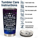 Moon Admiring Kinda Girl Witch - Personalized Custom Tumbler